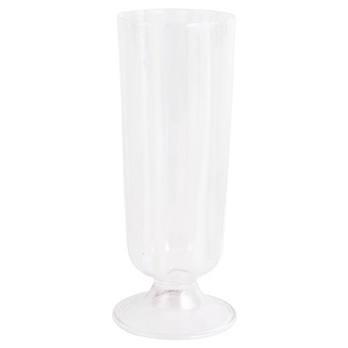 Nuovo Stripe Modern Classic White Champagne Glass