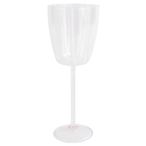 Nuovo Stripe Modern Classic White Wine Glass