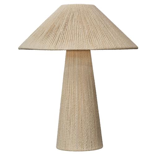 Tashvi Coastal Beach Beige Jute Wrapped Table Lamp