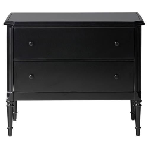 Olivia French Country Matte Black Iron Nightstand