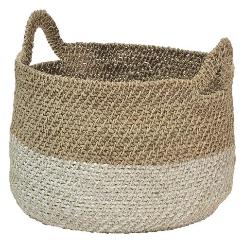 Palecek Bolinas Rope Coastal Beach Natural White Seagrass Basket