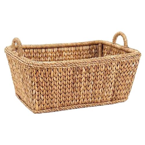 Tara Coastal Beach Natural Handwoven Rattan Euro Market Basket