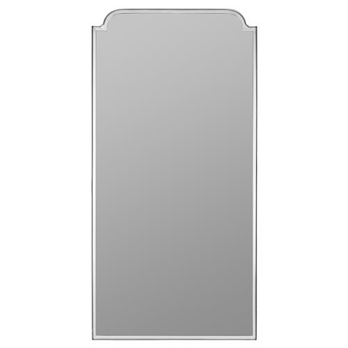 Lucille Hollywood Regency Modern Silver Metal Wall Mirror