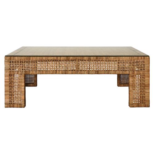 Worlds Away Montauk Rectangular Coffee Table - Thumbnail 3