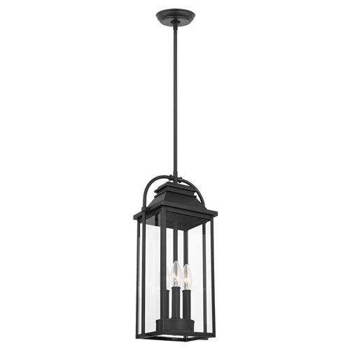 Visual Comfort Studio Wellsworth French Country Textured Black Lantern Pendant