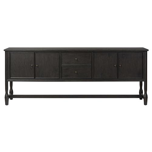 Bari Cracked Smoked Black Sideboard