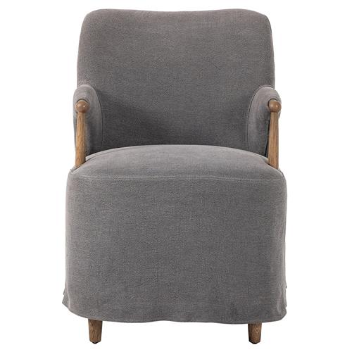 Brently Broadway Denim Linen Dining Chair