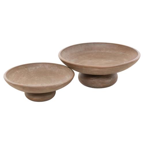 Perla Aged Natural Terracotta Bowl - Set of 2