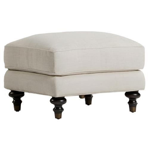 Joanne Updated Traditional Cream Ottoman