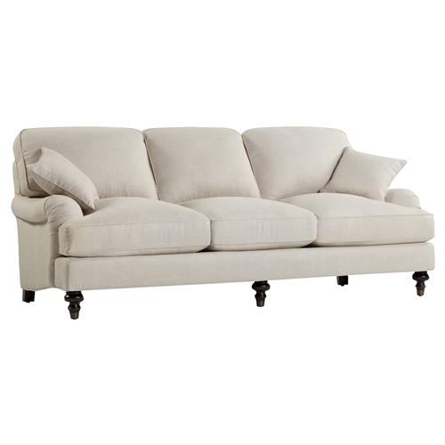 Joanne Updated Traditional Cream Sofa - 89&quot;