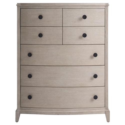 Chelle French Country Fog Wood Tall Chest
