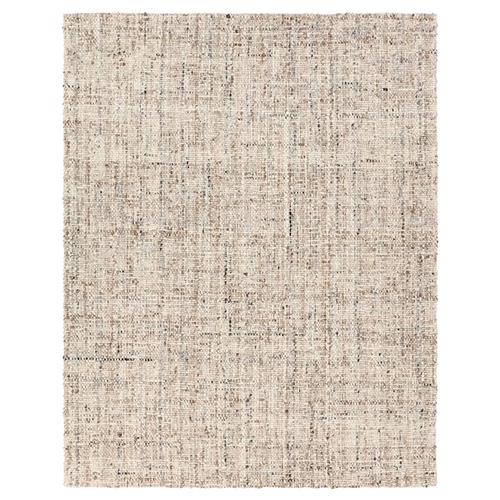 Cambridge Season Mid Century Cream Wool Textured Solid Rug - 5&#39;x8&#39;