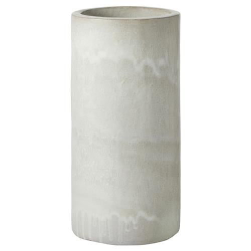 Pigeon and Poodle Maribo Industrial Rustic White Stoneware Umbrella Stand