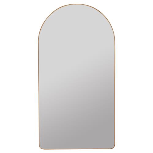 Alaina Modern Classic Gold Arched Medicine Cabinet Mirror