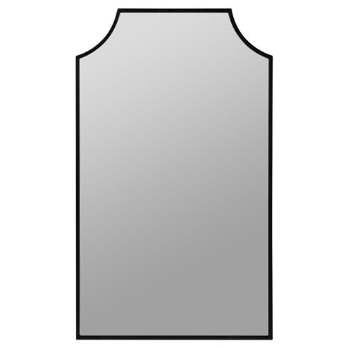 Serene Hollywood Regency Black Medicine Cabinet Mirror