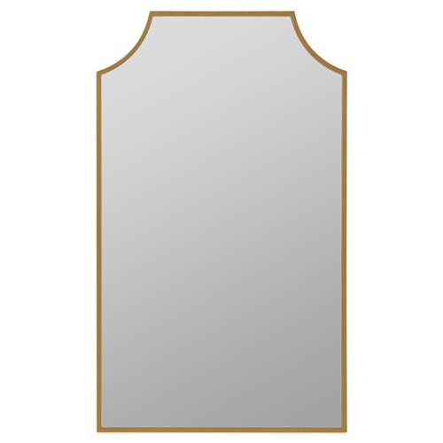Serene Hollywood Regency Gold Medicine Cabinet Mirror