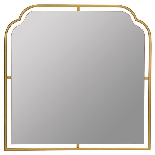 Amy Hollywood Regency Gold Mantle Wall Mirror