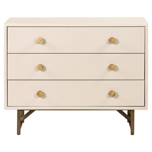 Tyra Modern Classic Cream Wood Nightstand