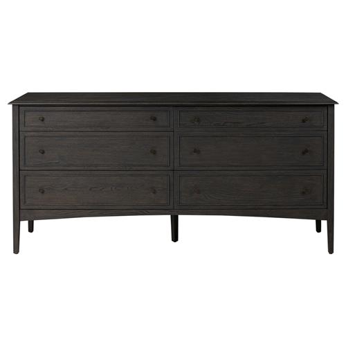 Adelaide Rustic Lodge Smoked Black Oak Double Dresser