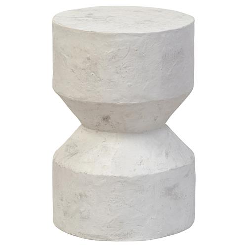 Ellory Modern Cassic Off White Concrete Round Outdoor Drink Table