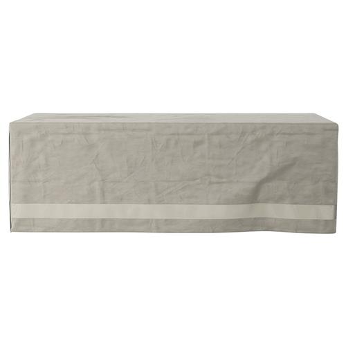 Branson Modern Classic Grey Weatherproof Outdoor Dining Table Cover - 88&quot;
