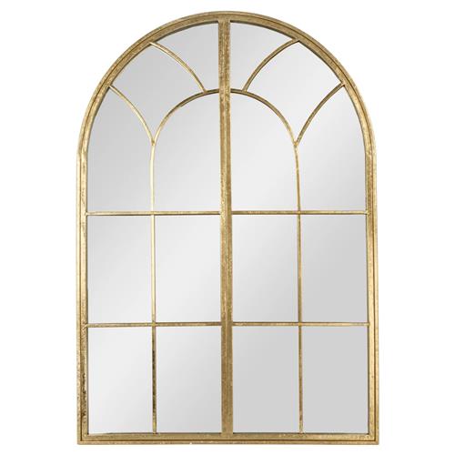 Vesper Regency Gold Arched Wall Mirror