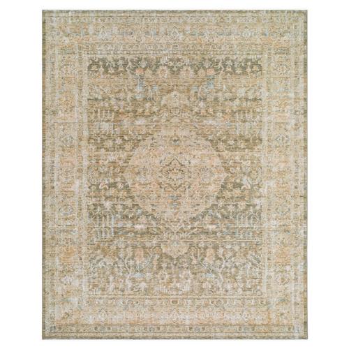 Malia Global Bazaar Green Wool Floral Patterned Rug - 6&#39;5&quot;x8&#39;10&quot;