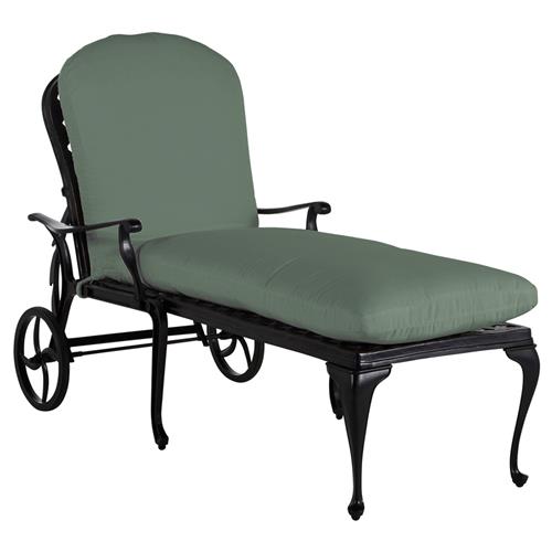 Provance Green Sunbrella Earth Black Outdoor Chaise Lounge