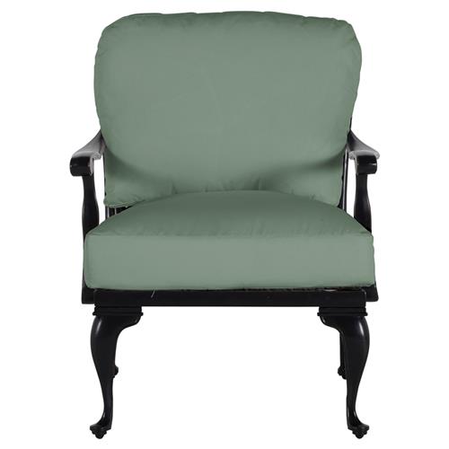 Provance Green Sunbrella Ancient Earth Black Outdoor Lounge Chair