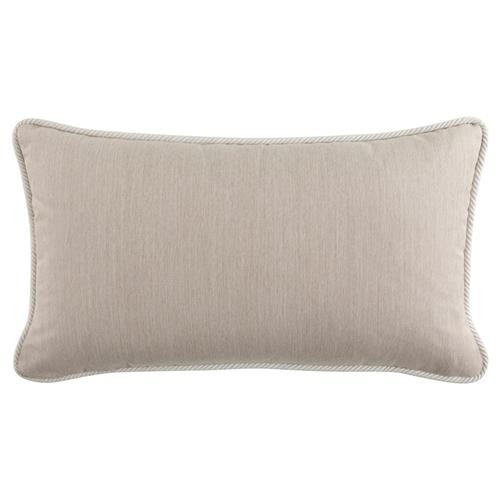 Averie Modern Classic Beige Indoor Outdoor Lumbar Pillow - 14x24