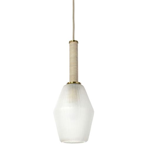 Palecek Paxton Modern Classic Frosted Glass Single Pendant