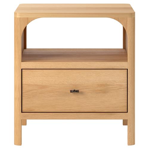 Abdiel Modern Classic Oak Wood Nightstand