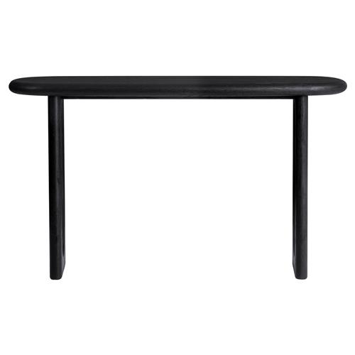 Arley Modern Classic Black Oak Wood Console Table
