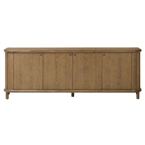 Bonnie Rustic Lodge Brown Oak Sideboard