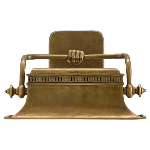 Blythe Updated Traditional Fluted Shade Vintage Brass Wall Sconce