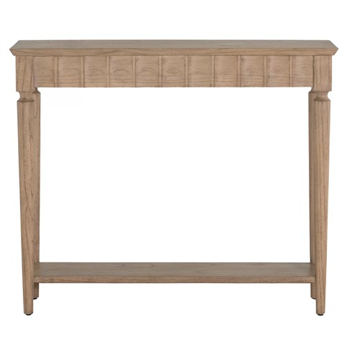 Peterson Updated Traditional Natural Brown Wood Rectangular Console Table - 41&quot;