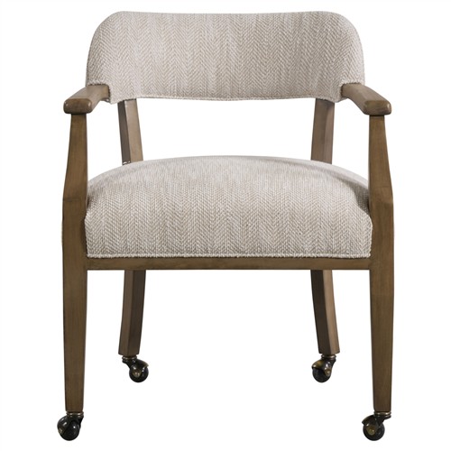 Bella Updated Traditional Beige Performance Game Chair