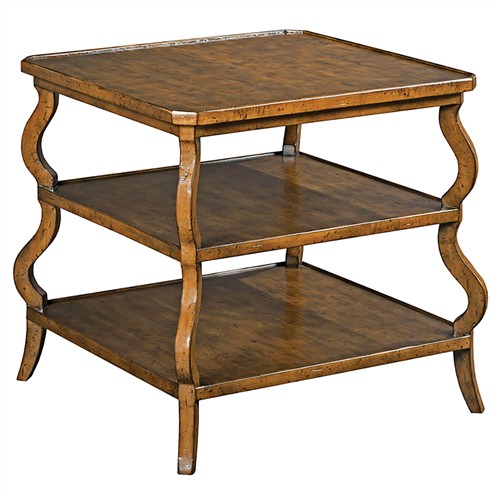 Sonoma Updated Traditional Brown Wood Side Table