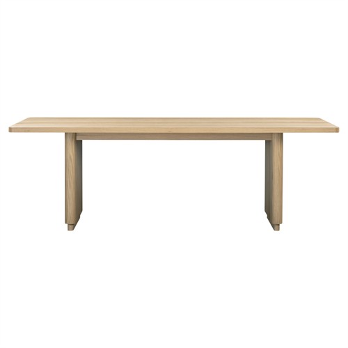 Rishon Modern Classic Natural Oak Rectangular Dining Table - 88&quot;
