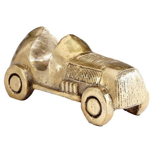 Leon Updated Traditional Aged Brass Iron Automobile Sculpture