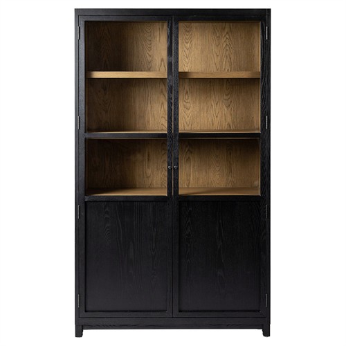 Clarence Modern Classic Black Oak Display Case