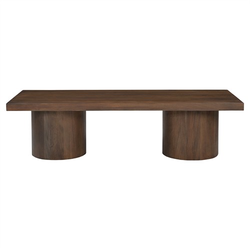 Adelaide Rustic Lodge Brown Reclaimed Wood Rectangular Coffee Table