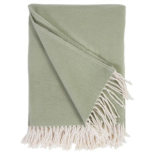 Billie Modern Classic Sage Cotton Throw Blanket