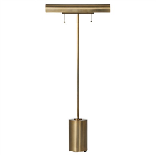 Amoura Modern Classic Aged Brass Iron Task Floor Lamp