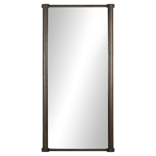 Daltry Modern Classic Brown Mango Wood Full Length Floor Mirror