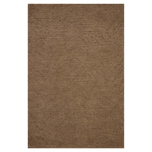 Kai Updated Traditional Pebble Brown Wool Solid Rug - 3&#39;6&quot;x5&#39;6&quot;