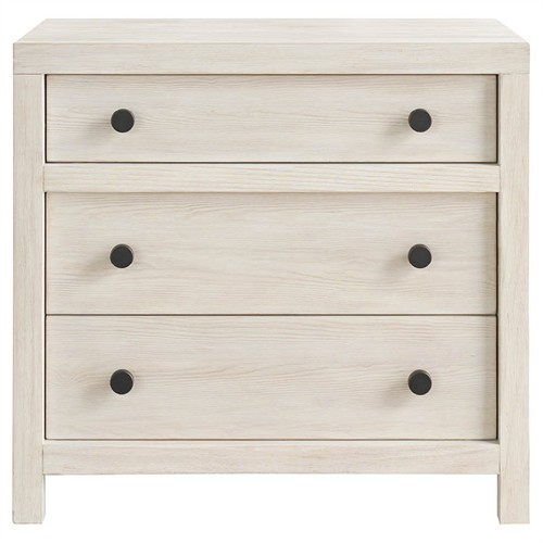 Leith Modern Classic Light Grey Wood Nightstand