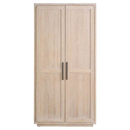 Alwyn Modern Classic Light Oak Armoire