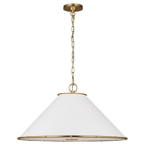 Visual Comfort Studio Aldric Updated Traditional Gild Steel 2 Light Pendant