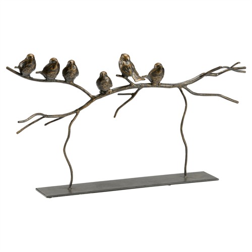 Ronan Updated Traditional Bronze Iron Bird Sculpture